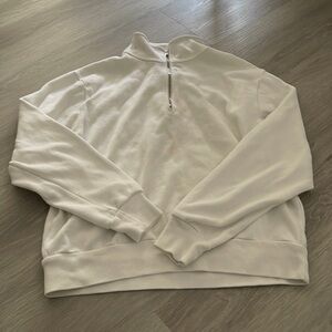 BRANDY MELVILLE RIBBED KNIT QUARTERZIP